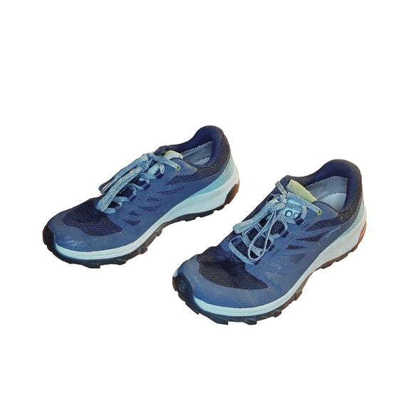 Salomon Shoes - Salomon Outline GTX Women's Size 7.5 Blue Teal Trail Running Hiking Shoes 406188
